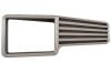 Shifter Insert - SILVER - STD/XR7 - New ~ 1967 - 1968 Mercury Cougar  34171,1967,1967 cougar,1968,1968 cougar,3d,C7W,C8W,console,cougar,cover,insert,manual,mercury,mercury cougar,plastic,plate,printed,repro,shift,shifter,silver,std/xr7,tranny,transmission