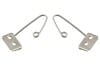 Coat / Shoulder Belt Hook - PAIR - Repro ~ 1968 Mercury Cougar / 1968 Ford Mustang 1968,1968 cougar,1968 mustang,belt,c8w,c8z,chrome,coat,cougar,ford,ford mustang,head,headliner,hook,hooks,lace,liner,mercury,mercury cougar,mustang,new,pair,repro,reproduction,shoulder,wind,winlace,driver,drivers,drivers,passenger,passengers,passengers,side,42038,fabric,interior,roof,liner,xr7