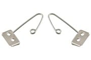Coat / Shoulder Belt Hook - PAIR - Repro ~ 1968 Mercury Cougar / 1968 Ford Mustang 42038-clone1 1968,1968 cougar,1968 mustang,belt,c8w,c8z,chrome,coat,cougar,ford,ford mustang,head,headliner,hook,hooks,lace,liner,mercury,mercury cougar,mustang,new,pair,repro,reproduction,shoulder,wind,winlace,driver,drivers,driver