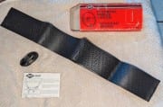 Steering Wheel Wrap - XR7G / Shelby - NOS ~ 1968 Mercury Cougar / 1968 Ford Mustang  34182,/,1968,1968 cougar,1968 mustang,C8W,C8Z,around,cougar,cover,ford,ford mustang,leather,mercury,mercury cougar,mustang,nos,shelby,steering,strip,tie,wheel,wrap,xr7g