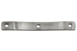 Moulding - Center Armrest Decorative Trim - Bench Seat - Used ~ 1967 - 1969 Mercury Cougar / 1967 - 1969 Ford mustang  34189,1967,1967 cougar,1967 mustang,1968,1968 cougar,1968 mustang,1969,1969 cougar,1969 mustang,C7W,C7Z,C8W,C8Z,C9W,C9Z,armrest,bench,center,chrome,cougar,decorative,ford,ford mustang,mercury,mercury cougar,moulding,mustang,seat,silver,trim,used
