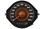 Gauge - Speedometer - Standard - Grade A - Used ~ 1971 - 1973 Mercury Cougar  D1WY-17255-A,1971,1971 cougar,1972,1972 cougar,1973,1973 cougar,cougar,d1w,d2w,d3w,gauge,mercury,mercury cougar,speedometer,used,speedo,grade,a,34204,standard