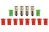 LED Bulbs - Dash Lights - Set of 13 - XR7 - Repro ~ 1971 - 1973 Mercury Cougar 1971,1971 cougar,1971 mustang,1972,1972 cougar,1972 mustang,1973,1973 cougar,1973 mustang,D1W,D1Z,D2W,D2Z,D3W,D3Z,cougar,ford,ford mustang,mercury,mercury cougar,mustang,bright,cluster,color,dash,factory,gauge,led,light,new,interior,bulb,repro,new,34216,dash,instrument,xr7