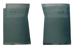 Floor Mats - Rubber - Cougar Logo - Front Only - Dark Green - NOS ~ 1967 - 1973 Mercury Cougar  1970,1970 cougar,1971,1971 cougar,1972,1972 cougar,1973,1973 cougar,D0W,D1W,D2W,D3W,cougar,mercury,mercury cougar,1967,1967 cougar,1968,1968 cougar,1969,1969 cougar,C7W,C8W,C9W,cougar,embossed,engraved,floor,floor mat,logo,mats,mercury,mercury cougar,rubber,nos,new,old,stock,dark,green,34230,mats