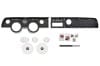 XR7 Instrument Cluster / Dash Bezel Set - w/ Lenses and Dash Emblem - Repro ~ 1967 Mercury Cougar 34262,/,1968,1968 cougar,1968,1968 cougar,C8W,dash bezel,bezel,bezels,chrome,cluster,cougar,dash,instrument,mercury,mercury cougar,new,pair,plastic,repro,reproduction,set,xr7,gauge,gage,set,kit,emblem,lens,lenses