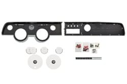 XR7 Instrument Cluster / Dash Bezel Set - w/ Lenses and Dash Emblem - Repro ~ 1967 Mercury Cougar  34262,/,1968,1968 cougar,1968,1968 cougar,C8W,dash bezel,bezel,bezels,chrome,cluster,cougar,dash,instrument,mercury,mercury cougar,new,pair,plastic,repro,reproduction,set,xr7,gauge,gage,set,kit,emblem,lens,lenses
