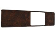 Insert - Center Console - XR7 - Burl - PREMIUM - Repro ~ 1969 Mercury Cougar  1969,1969 cougar,burl,c9w,center,center console,console,cougar,grain,insert,mercury,mercury cougar,new,plate,repro,reproduction,wood,woodgrain,xr7,deal,34264,premium