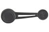Window Crank - Front - Long with Shallow Shank - BLACK - Repro ~ 1968 - 1970 Mercury Cougar / 1968 - 1970 Ford Mustang 1968,1968 cougar,1968 mustang,1969,1969 cougar,1969 mustang,1970,1970 cougar,1970 mustang,c8w,c8z,c9w,c9z,cougar,crank,d0w,d0z,ford,ford mustang,front,long,mercury,mercury cougar,mustang,new,repro,reproduction,window,34275,black