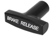 Parking Brake Handle - Repro ~ 1970 Mercury Cougar / 1970 Ford Mustang  brake,grab,handle,park,parking,repro,reproduction,silver,release,1970,1970 cougar,1970 mustang,D0W,D0Z,cougar,ford,ford mustang,mercury,mercury cougar,mustang,34281,e