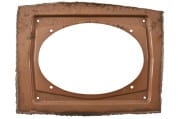 Patch Panel - Package Tray  Speaker Cutout - Used ~ 1967 Mercury Cougar  34295,1967,1967 cougar,C7W,cougar,cut,cutout,hole,long,mercury,mercury cougar,out,package,panel,patch,speaker,tray,used