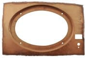 Patch Panel - Package Tray  Speaker Cutout - Used ~ 1968 Mercury Cougar  34296,1968,1968 cougar,4x10,C8W,cougar,cut,cutout,hole,long,mercury,mercury cougar,out,package,panel,patch,speaker,tray,used