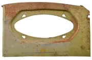 Patch Panel - Package Tray  Speaker Cutout - Used ~ 1969 - 1970 Mercury Cougar   34297,1969,1969 cougar,1970,1970 cougar,4x10,C9W,D0W,cougar,cut,cutout,hole,long,mercury,mercury cougar,out,package,panel,patch,speaker,tray,used