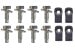 Fastener Kit - Deck / Trunk Lid & Hinges - Repro ~ 1968 Mercury Cougar / 1968 Ford Mustang 1001106,f2e08 1968,1968 cougar,1968 mustang,amp,c8w,c8z,cougar,deck,decklid,ford,ford mustang,hinges,kit,lid,mercury,mercury cougar,mounting,mustang,new,repro,reproduction,trunk,hinge,bolts,bolt,hardware,fasterners,41106