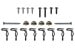 XR7 Console Fastener Kit - Repro ~ 1967 - 1968 Mercury Cougar 1001215,f2g29,f2g53 1967,1967 cougar,1968,1968 cougar,c7w,c8w,center,center console,console,cougar,fastener,kit,mercury,mercury cougar,mounting,new,repro,reproduction,xr7,41215