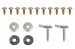 Fastener Kit - Rear Valance - Repro ~ 1967 - 1968 Mercury Cougar 1001295,f2i15 1967,1967 cougar,1968,1968 cougar,c7w,c8w,cougar,hardware,kit,mercury,mercury cougar,mounting,new,rear,repro,reproduction,valance,41295,screw,screws