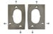 Reinforcement Plate Kit - Door Latch - Repro ~ 1967 - 1970 Mercury Cougar / 1967 - 1970 Ford Mustang 1001506,f4l6 1967,1967 cougar,1967 mustang,1968,1968 cougar,1968 mustang,1969,1969 cougar,1969 mustang,1970,1970 cougar,1970 mustang,c7w,c7z,c8w,c8z,c9w,c9z,cougar,d0w,d0z,door,ford,ford mustang,kit,latch,mercury,mercury cougar,mustang,new,plate,reinforcement,repro,reproduction,door,repair,kit,weld,in,latch,striker,cracked,crack,worn,hinge,shell,catch,over,sized,cracked,41506
