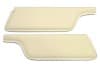 Sun Visor - Moon Crater - WHITE - PAIR - Repro ~ 1967 - 1968 Mercury Cougar / 1967 - 1968 Ford Mustang 1967,1967 cougar,1968,1968 cougar,c7w,c8w,cougar,crater,head,headliner,liner,mercury,mercury cougar,moon,new,pair,repro,reproduction,sun,sun visor,sunvisor,visor,white,driver,drivers,drivers,passenger,passengers,passengers,side,42315,fabric,interior,roof,liner,xr7