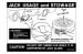 Jack Instructions Decal - Repro ~ 1967 Mercury Cougar - 1967 Ford Mustang 5603,1000603,df044 1967,1967 cougar,1967 mustang,c7w,c7z,cougar,decal,ford,ford mustang,instructions,jack,mercury,mercury cougar,mustang,new,repro,reproduction,26443