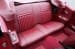 Interior Upholstery - Vinyl - Decor - Convertible - DARK RED - Rear Seat - Repro ~ 1969 Mercury Cougar 2001169,69decorkit-2d -ro-convertible,69decorkit-2d-ro-convertible 1969,1969 cougar,c9w,convertible,cougar,dark,decor,interior,kit,mercury,mercury cougar,new,only,rear,red,repro,reproduction,upholstery,back,seat,14820