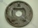 Brake Backing Plate - Rear Drum - 1 x 3/4 Inch - Driver Side - Used ~ 1967 - 1968 Mercury Cougar / 1967 - 1968 Ford Mustang C9OZ-2212-C,319480,70867 319480,70867,C9OZ-2212-C,1967,1967 cougar,1967 mustang,1968,1968 cougar,1968 mustang,backing,brake,c7w,c7z,c8w,c8z,cougar,driver,drum,ford,ford mustang,inch,mercury,mercury cougar,mustang,plate,rear,side,used,break,driver,drivers,driver